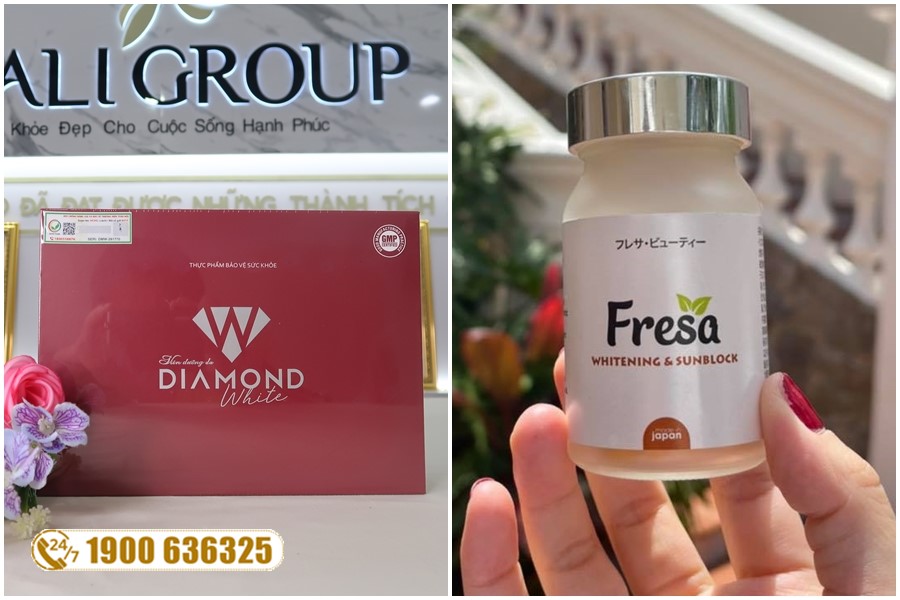 So sánh viên uống trắng da Fresa và viên uống Diamond White Ngọc Trinh