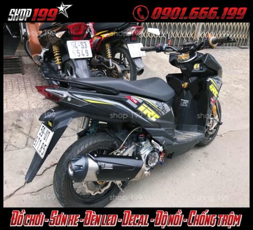 Honda Vario 150 độ pô Mivv đẳng cấp và tem trùm bắt mắt tại HCM